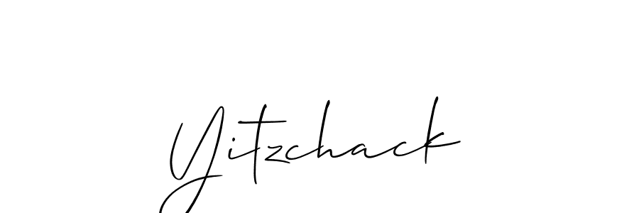 Create a beautiful signature design for name Yitzchack. With this signature (Allison_Script) fonts, you can make a handwritten signature for free. Yitzchack signature style 2 images and pictures png