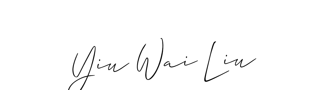 Make a beautiful signature design for name Yiu Wai Liu. With this signature (Allison_Script) style, you can create a handwritten signature for free. Yiu Wai Liu signature style 2 images and pictures png