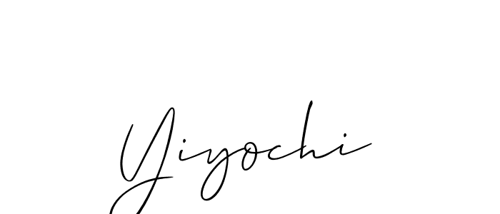 It looks lik you need a new signature style for name Yiyochi. Design unique handwritten (Allison_Script) signature with our free signature maker in just a few clicks. Yiyochi signature style 2 images and pictures png