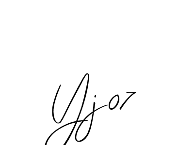 How to make Yj07 name signature. Use Allison_Script style for creating short signs online. This is the latest handwritten sign. Yj07 signature style 2 images and pictures png