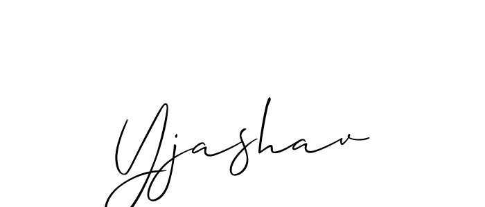 Create a beautiful signature design for name Yjashav. With this signature (Allison_Script) fonts, you can make a handwritten signature for free. Yjashav signature style 2 images and pictures png