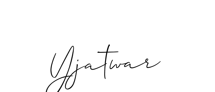 Also You can easily find your signature by using the search form. We will create Yjatwar name handwritten signature images for you free of cost using Allison_Script sign style. Yjatwar signature style 2 images and pictures png