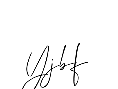 if you are searching for the best signature style for your name Yjbf. so please give up your signature search. here we have designed multiple signature styles  using Allison_Script. Yjbf signature style 2 images and pictures png