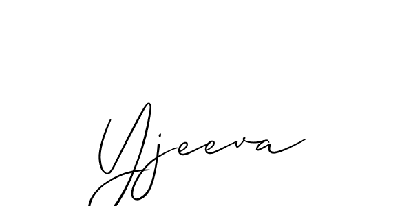 Design your own signature with our free online signature maker. With this signature software, you can create a handwritten (Allison_Script) signature for name Yjeeva. Yjeeva signature style 2 images and pictures png