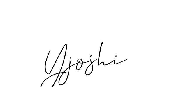 Make a short Yjoshi signature style. Manage your documents anywhere anytime using Allison_Script. Create and add eSignatures, submit forms, share and send files easily. Yjoshi signature style 2 images and pictures png