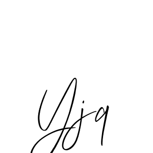 Make a beautiful signature design for name Yjq. With this signature (Allison_Script) style, you can create a handwritten signature for free. Yjq signature style 2 images and pictures png