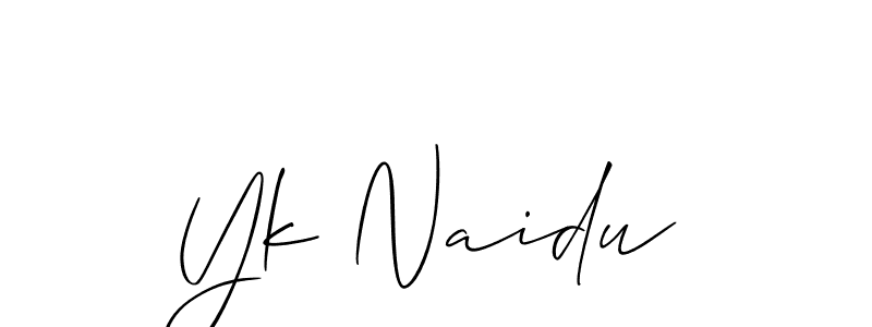 Here are the top 10 professional signature styles for the name Yk Naidu. These are the best autograph styles you can use for your name. Yk Naidu signature style 2 images and pictures png