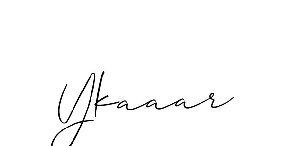 Similarly Allison_Script is the best handwritten signature design. Signature creator online .You can use it as an online autograph creator for name Ykaaar. Ykaaar signature style 2 images and pictures png