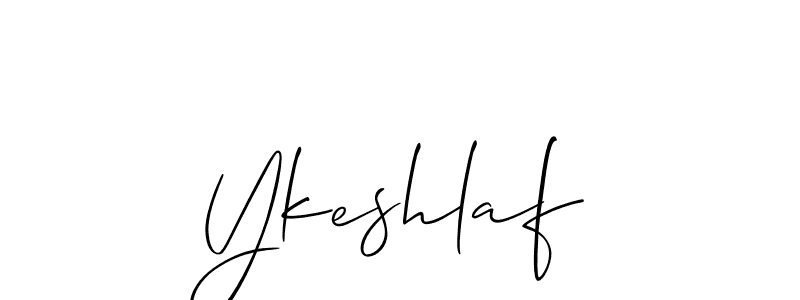 Ykeshlaf stylish signature style. Best Handwritten Sign (Allison_Script) for my name. Handwritten Signature Collection Ideas for my name Ykeshlaf. Ykeshlaf signature style 2 images and pictures png