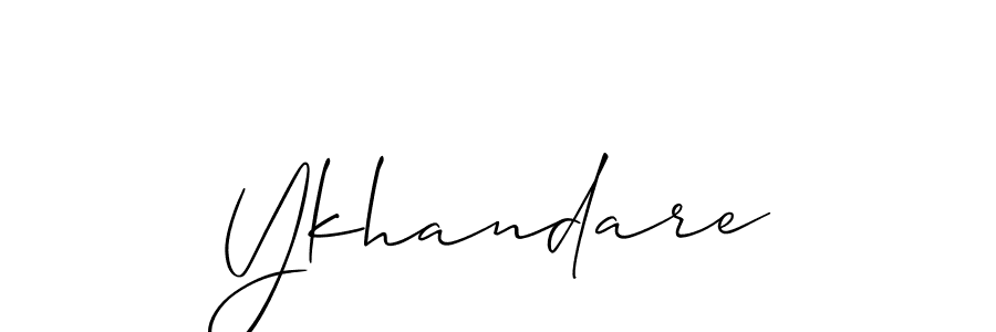 You can use this online signature creator to create a handwritten signature for the name Ykhandare. This is the best online autograph maker. Ykhandare signature style 2 images and pictures png