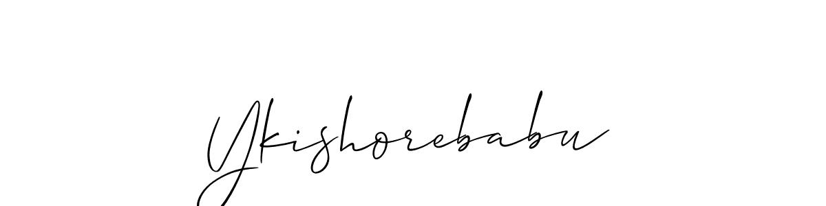 Make a beautiful signature design for name Ykishorebabu. Use this online signature maker to create a handwritten signature for free. Ykishorebabu signature style 2 images and pictures png