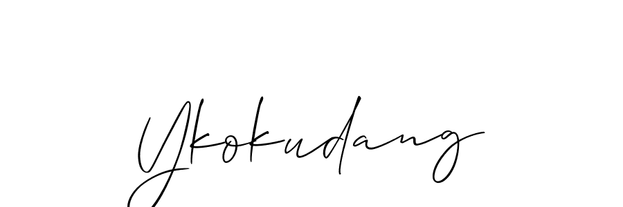 Also we have Ykokudang name is the best signature style. Create professional handwritten signature collection using Allison_Script autograph style. Ykokudang signature style 2 images and pictures png