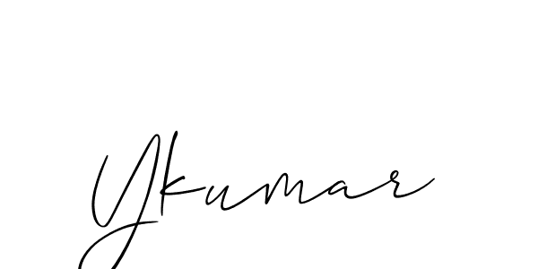 How to Draw Ykumar signature style? Allison_Script is a latest design signature styles for name Ykumar. Ykumar signature style 2 images and pictures png