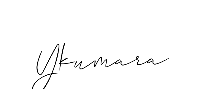 Ykumara stylish signature style. Best Handwritten Sign (Allison_Script) for my name. Handwritten Signature Collection Ideas for my name Ykumara. Ykumara signature style 2 images and pictures png