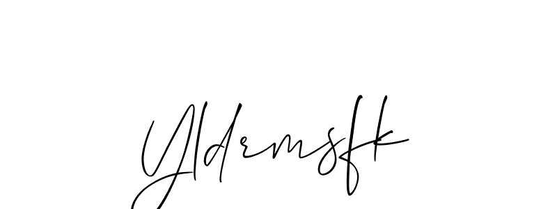 You should practise on your own different ways (Allison_Script) to write your name (Yldrmsfk) in signature. don't let someone else do it for you. Yldrmsfk signature style 2 images and pictures png