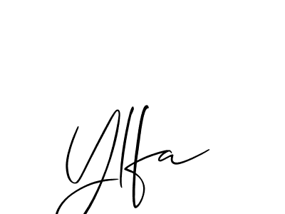 Make a short Ylfa signature style. Manage your documents anywhere anytime using Allison_Script. Create and add eSignatures, submit forms, share and send files easily. Ylfa signature style 2 images and pictures png