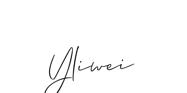 Yliwei stylish signature style. Best Handwritten Sign (Allison_Script) for my name. Handwritten Signature Collection Ideas for my name Yliwei. Yliwei signature style 2 images and pictures png