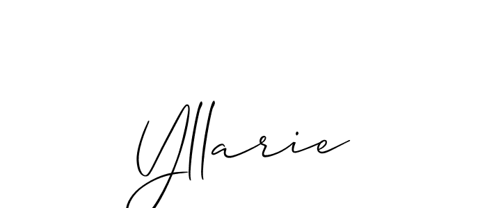 Best and Professional Signature Style for Yllarie. Allison_Script Best Signature Style Collection. Yllarie signature style 2 images and pictures png