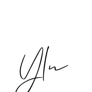 Make a beautiful signature design for name Yln. Use this online signature maker to create a handwritten signature for free. Yln signature style 2 images and pictures png