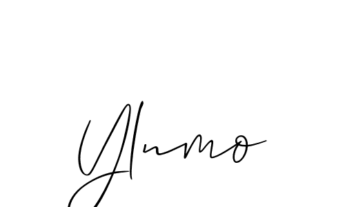Make a beautiful signature design for name Ylnmo. With this signature (Allison_Script) style, you can create a handwritten signature for free. Ylnmo signature style 2 images and pictures png