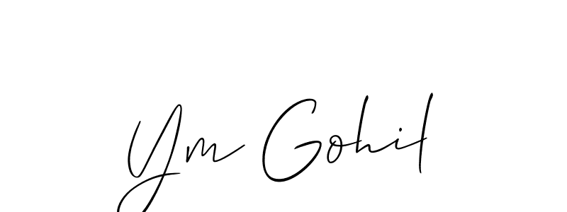 You can use this online signature creator to create a handwritten signature for the name Ym Gohil. This is the best online autograph maker. Ym Gohil signature style 2 images and pictures png