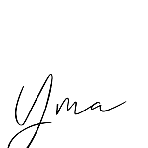 Best and Professional Signature Style for Yma. Allison_Script Best Signature Style Collection. Yma signature style 2 images and pictures png