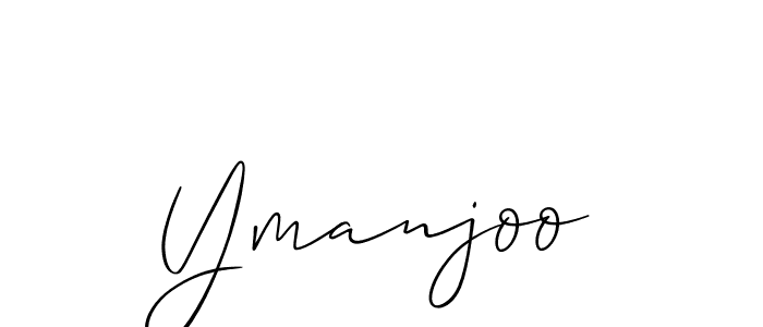 Also we have Ymanjoo name is the best signature style. Create professional handwritten signature collection using Allison_Script autograph style. Ymanjoo signature style 2 images and pictures png