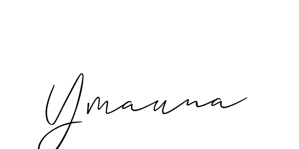 Ymauna stylish signature style. Best Handwritten Sign (Allison_Script) for my name. Handwritten Signature Collection Ideas for my name Ymauna. Ymauna signature style 2 images and pictures png