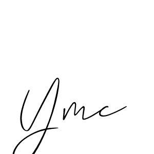 How to make Ymc signature? Allison_Script is a professional autograph style. Create handwritten signature for Ymc name. Ymc signature style 2 images and pictures png
