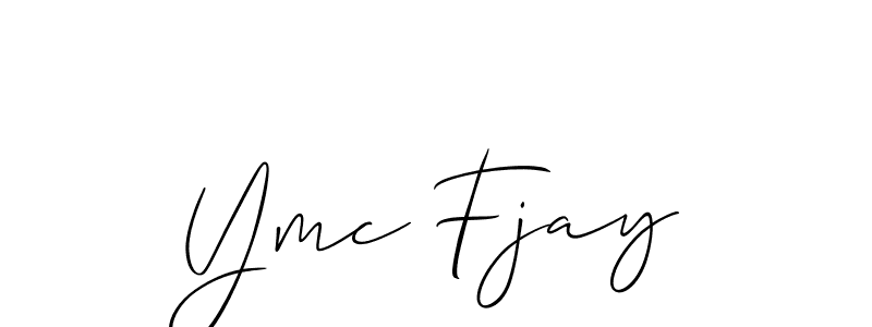 Create a beautiful signature design for name Ymc Fjay. With this signature (Allison_Script) fonts, you can make a handwritten signature for free. Ymc Fjay signature style 2 images and pictures png