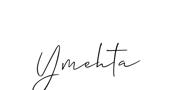 How to Draw Ymehta signature style? Allison_Script is a latest design signature styles for name Ymehta. Ymehta signature style 2 images and pictures png