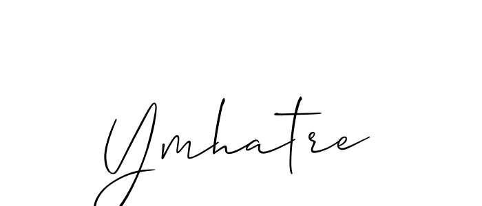 How to make Ymhatre signature? Allison_Script is a professional autograph style. Create handwritten signature for Ymhatre name. Ymhatre signature style 2 images and pictures png