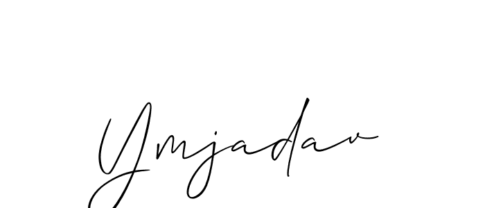 How to make Ymjadav signature? Allison_Script is a professional autograph style. Create handwritten signature for Ymjadav name. Ymjadav signature style 2 images and pictures png