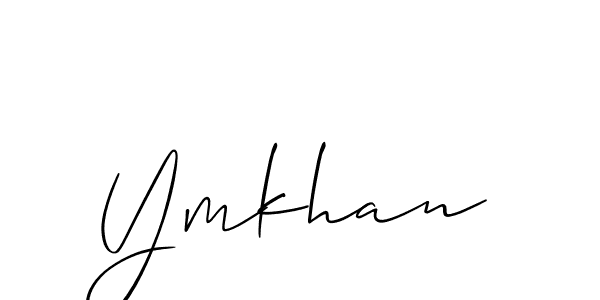 It looks lik you need a new signature style for name Ymkhan. Design unique handwritten (Allison_Script) signature with our free signature maker in just a few clicks. Ymkhan signature style 2 images and pictures png