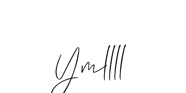 Create a beautiful signature design for name Ymllll. With this signature (Allison_Script) fonts, you can make a handwritten signature for free. Ymllll signature style 2 images and pictures png