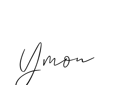 Allison_Script is a professional signature style that is perfect for those who want to add a touch of class to their signature. It is also a great choice for those who want to make their signature more unique. Get Ymon name to fancy signature for free. Ymon signature style 2 images and pictures png
