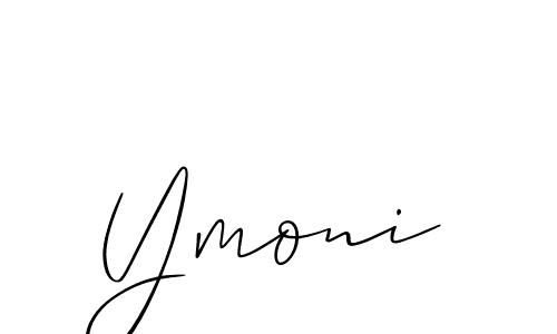 if you are searching for the best signature style for your name Ymoni. so please give up your signature search. here we have designed multiple signature styles  using Allison_Script. Ymoni signature style 2 images and pictures png