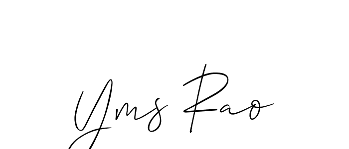 Yms Rao stylish signature style. Best Handwritten Sign (Allison_Script) for my name. Handwritten Signature Collection Ideas for my name Yms Rao. Yms Rao signature style 2 images and pictures png
