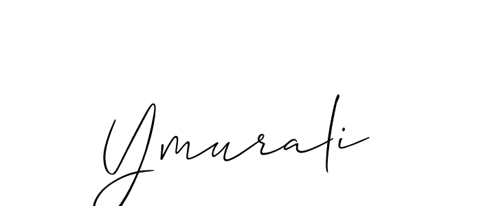 Design your own signature with our free online signature maker. With this signature software, you can create a handwritten (Allison_Script) signature for name Ymurali. Ymurali signature style 2 images and pictures png