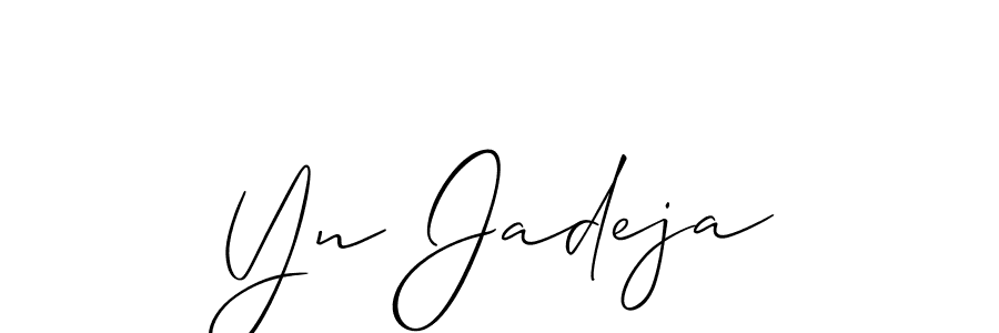 You can use this online signature creator to create a handwritten signature for the name Yn Jadeja. This is the best online autograph maker. Yn Jadeja signature style 2 images and pictures png