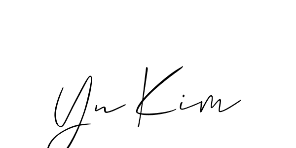 You should practise on your own different ways (Allison_Script) to write your name (Yn Kim) in signature. don't let someone else do it for you. Yn Kim signature style 2 images and pictures png