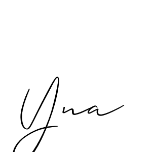 Allison_Script is a professional signature style that is perfect for those who want to add a touch of class to their signature. It is also a great choice for those who want to make their signature more unique. Get Yna name to fancy signature for free. Yna signature style 2 images and pictures png