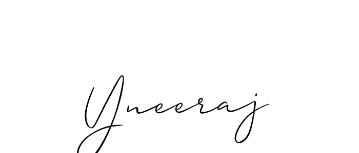 Similarly Allison_Script is the best handwritten signature design. Signature creator online .You can use it as an online autograph creator for name Yneeraj. Yneeraj signature style 2 images and pictures png