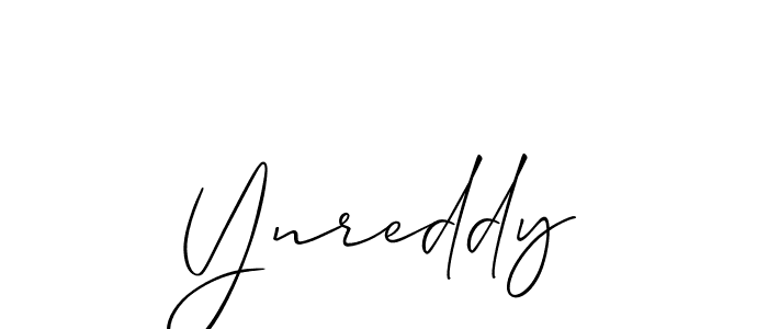 It looks lik you need a new signature style for name Ynreddy. Design unique handwritten (Allison_Script) signature with our free signature maker in just a few clicks. Ynreddy signature style 2 images and pictures png