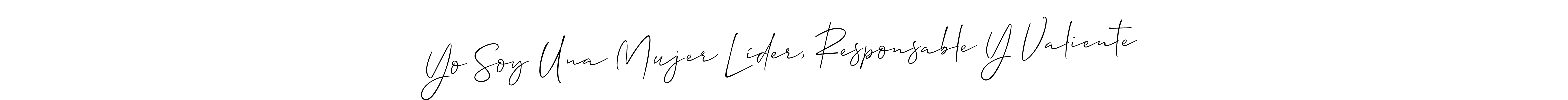 You can use this online signature creator to create a handwritten signature for the name Yo Soy Una Mujer Líder, Responsable Y Valiente. This is the best online autograph maker. Yo Soy Una Mujer Líder, Responsable Y Valiente signature style 2 images and pictures png