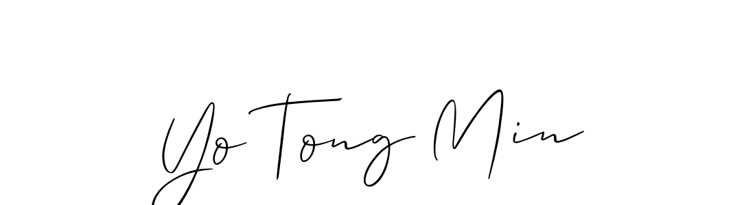 Also You can easily find your signature by using the search form. We will create Yo Tong Min name handwritten signature images for you free of cost using Allison_Script sign style. Yo Tong Min signature style 2 images and pictures png