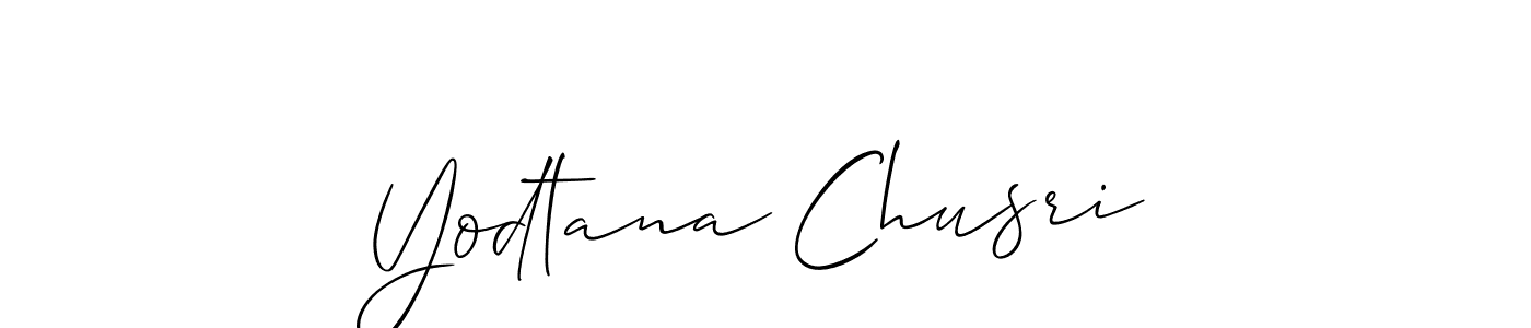 Once you've used our free online signature maker to create your best signature Allison_Script style, it's time to enjoy all of the benefits that Yodtana Chusri name signing documents. Yodtana Chusri signature style 2 images and pictures png