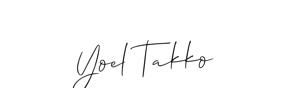 See photos of Yoel Takko official signature by Spectra . Check more albums & portfolios. Read reviews & check more about Allison_Script font. Yoel Takko signature style 2 images and pictures png