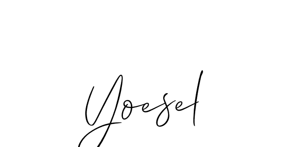Similarly Allison_Script is the best handwritten signature design. Signature creator online .You can use it as an online autograph creator for name Yoesel. Yoesel signature style 2 images and pictures png