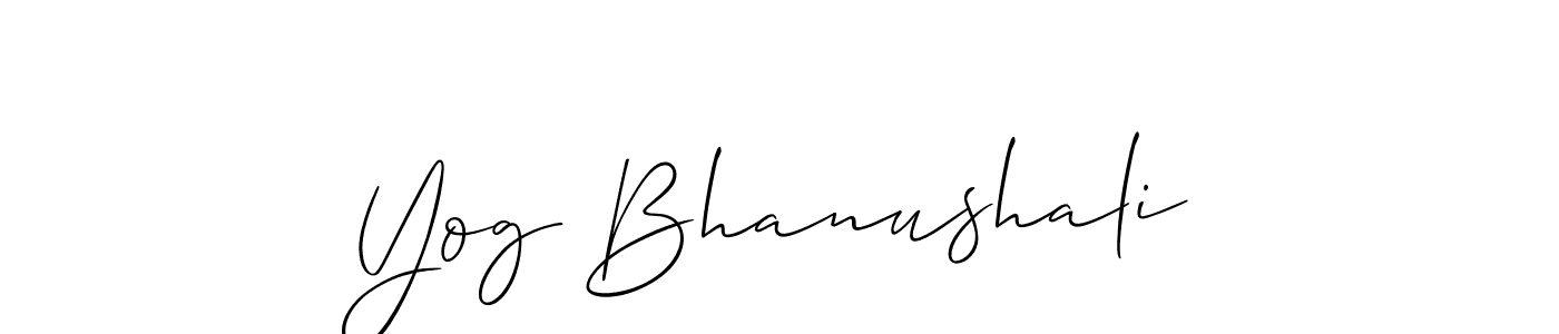 Make a beautiful signature design for name Yog Bhanushali. Use this online signature maker to create a handwritten signature for free. Yog Bhanushali signature style 2 images and pictures png